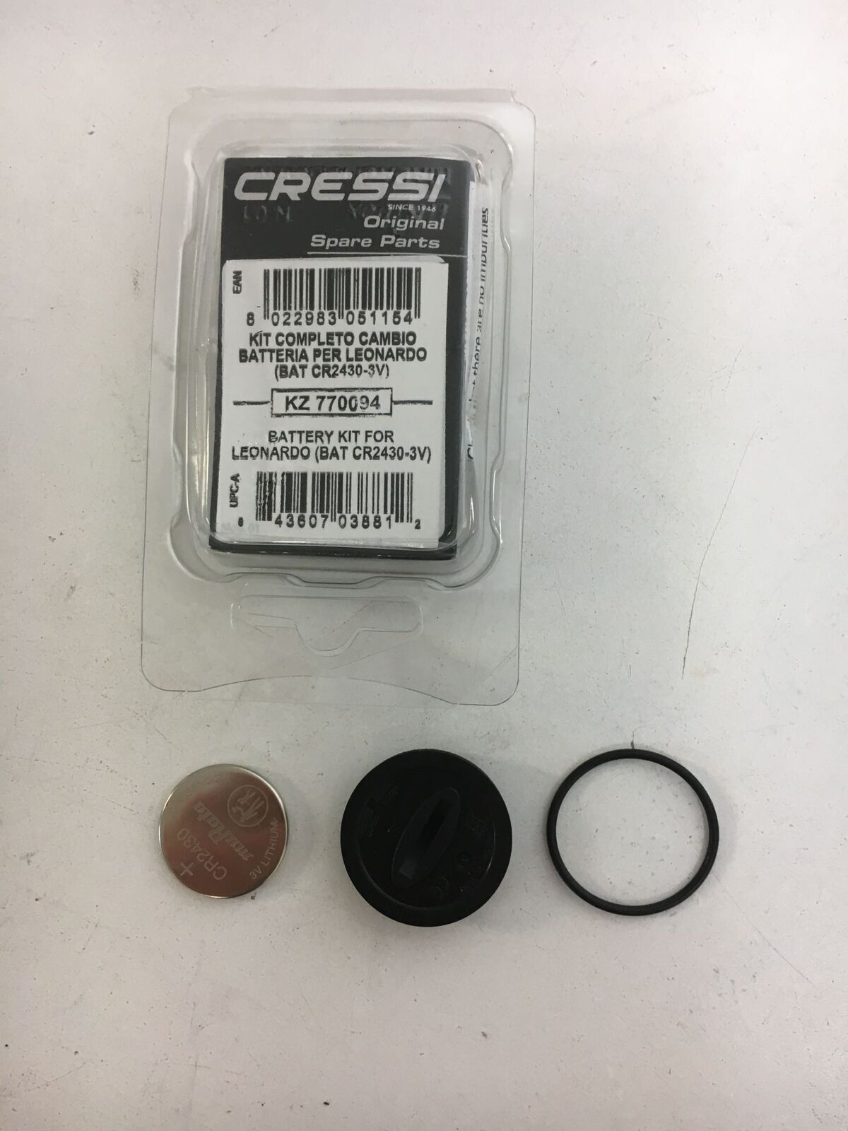 Kit batteria Cressi per computer orologio subacqueo - Kit batteria di...