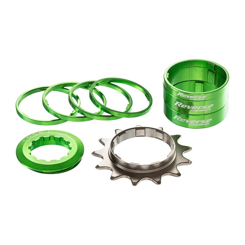 kit conversione singlespeed 13t corpetto shimano hg verde 933000800 REVERSE scat