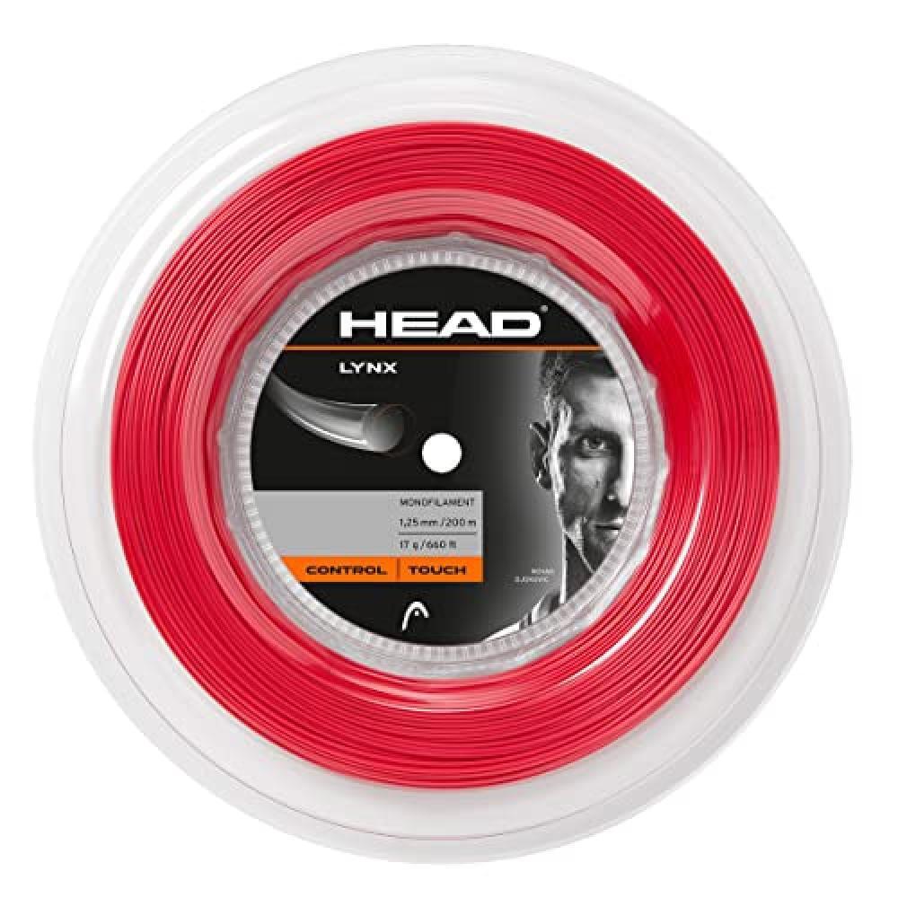 (TG. 16) Head Lynx Matassa Corda da Racchetta da Tennis, Rosso - NUOVO
