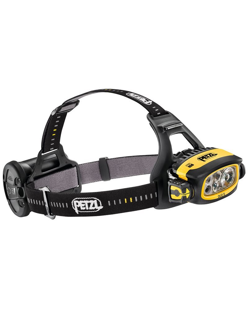Petzl Duo S Lampada Frontale, Nero/Giallo