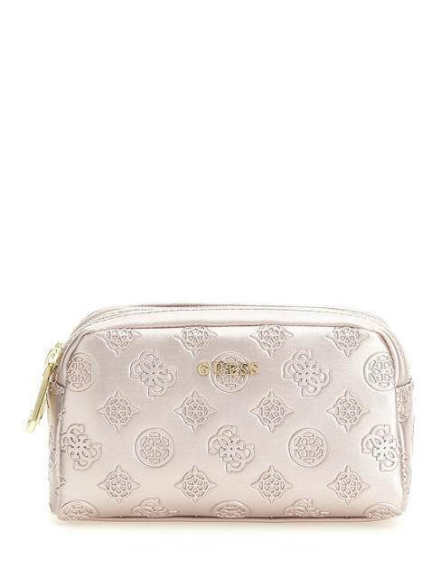 NECESSAIRE GUESS necessaire doppia zip ANTIQUE ROSE ND  scelta=P ANTIQUE ROSE PW