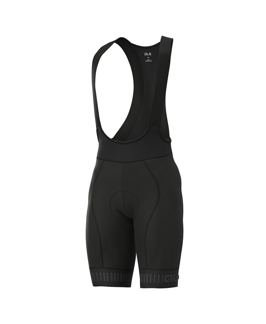 SALOPETTE ALE STRADA BIBSHORTS GRAPHICS PRR NERO-GRIGIO 3XL - ALE_STRADABIB_GR_3