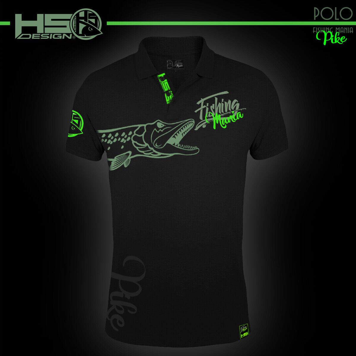 Polo Fishing "Mania Pike" Hotspot Design "SIZE XL"