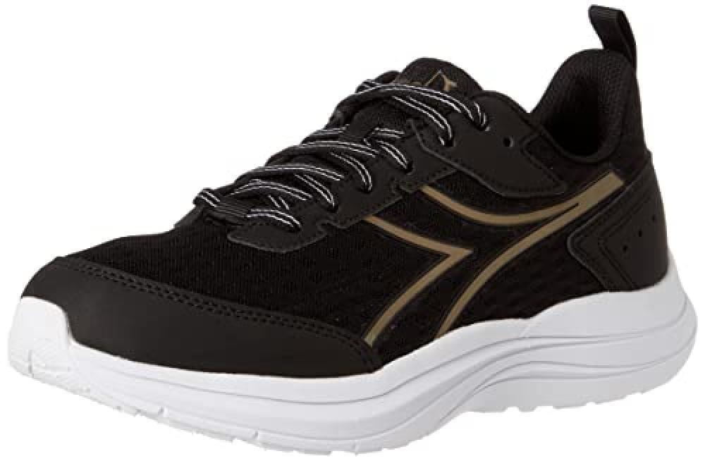 (TG. 41 EU) Diadora Snipe W, Scarpe da Ginnastica Donna, Black Gold White, 41 EU