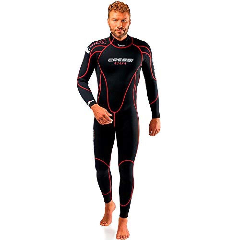 Cressi Maya Man Monopiece Wetsuit 2.5 mm, Muta Monopezzo senza Cappuccio in Neop