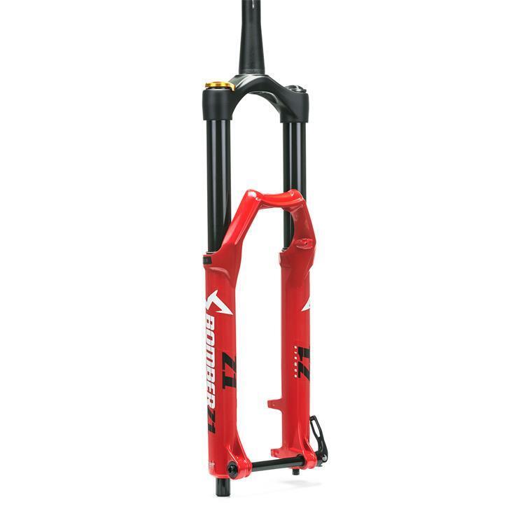 forcella bomber z1 air 27.5 180mm 15x110 boost grip sweep-adj offset 44mm rosso