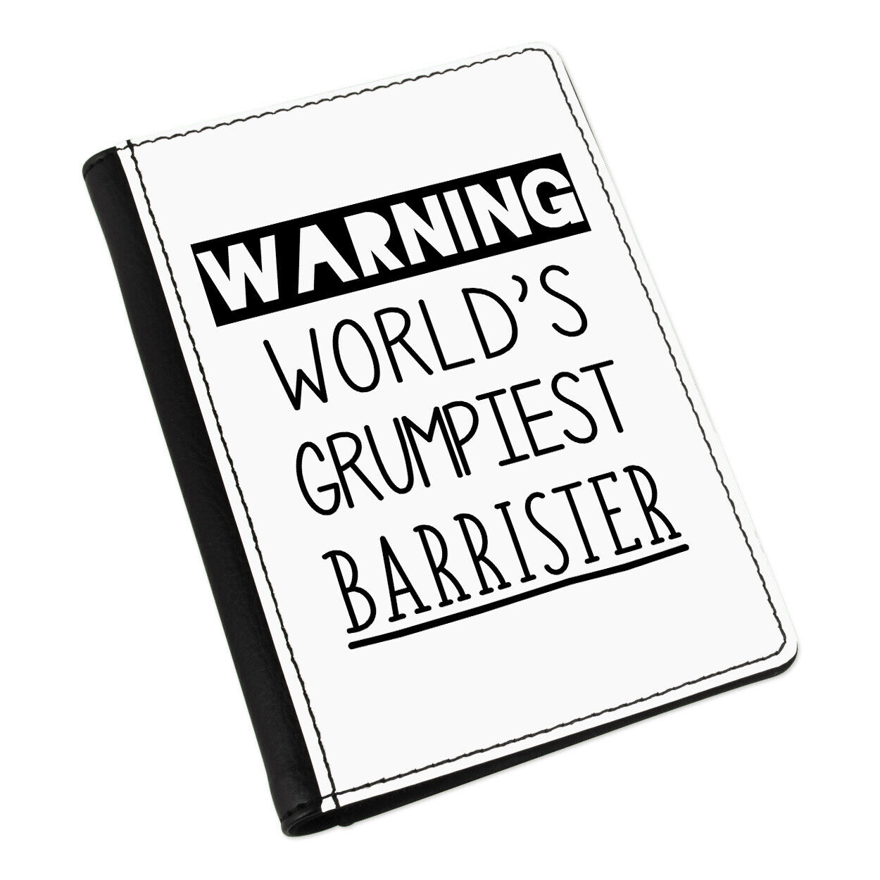 Avvertimento World's Grumpiest Barrister Passport Custodia Cover Solicitor Legge