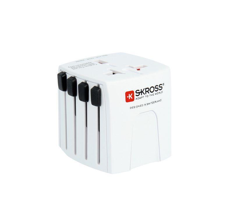 SKROSS Paese Adattatore da Viaggio Mondo Per Europa 250V 2.5A Muv Micro