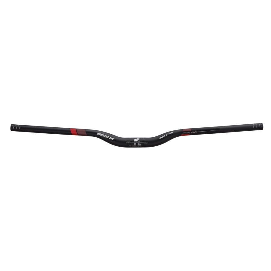 manubrio spike 800 vibrocore xgt 31,8mm x 800mm rise 30mm nero/rosso SPANK bici