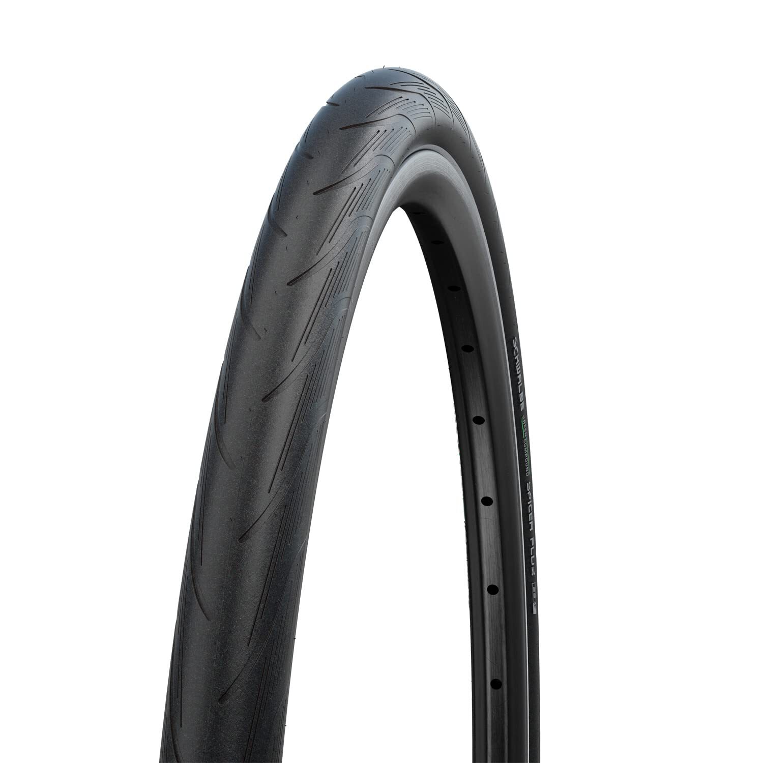 Schwalbe Spicer Pneumatico da Bicicletta, Nero Nero/Reflex 700x35