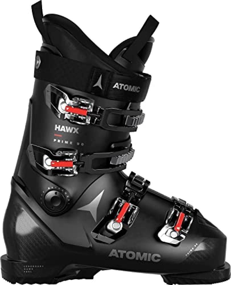 (TG. 24/24.5) ATOMIC HAWX Prime 90, Scarponi da Sci unisex-adulto, nero/rosso/ar