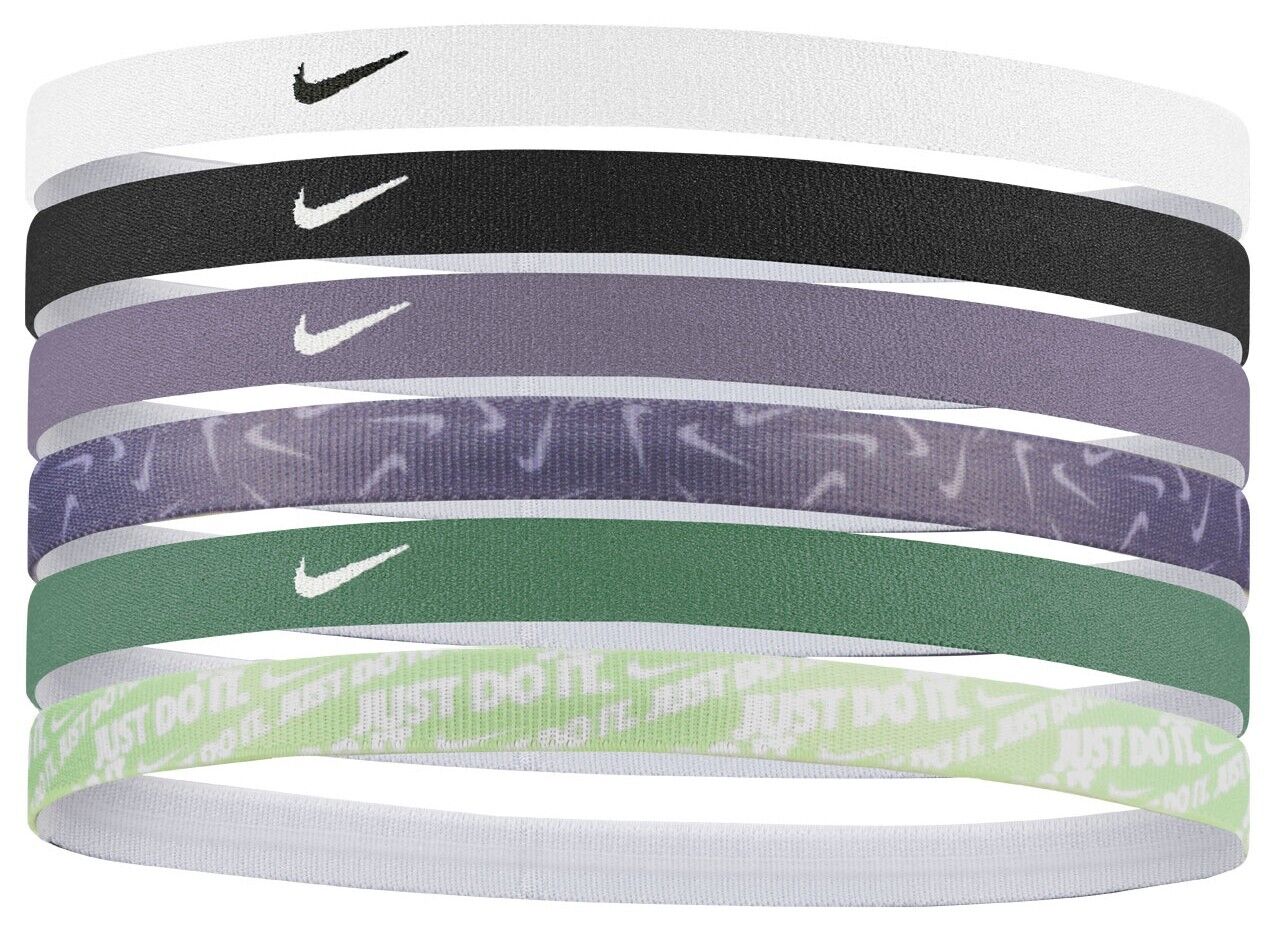 Nike Pinted Headbands 6PK Fasce Elastici Capelli Sport Tennis Running