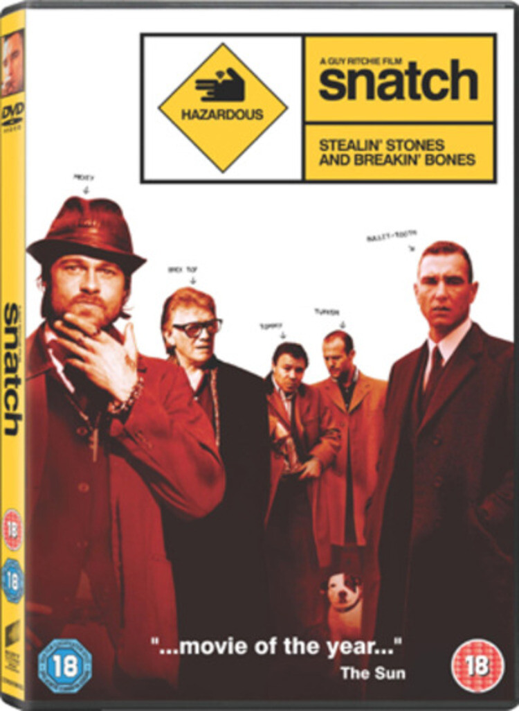 Snatch (DVD) Dennis Farina Benicio Del Toro Ewen Bremner Vinnie Jones Goldie