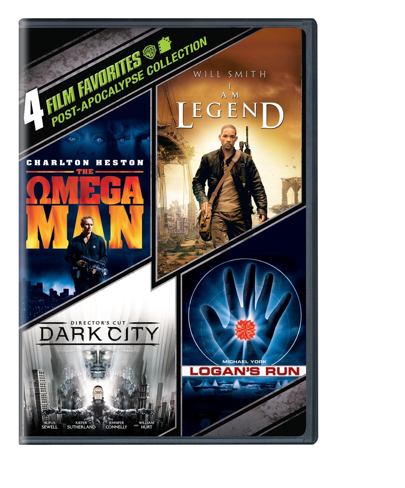 4 Film Favorites: Post-Apocalypse (I Am Legend, Logan's Run, Dark City Dir (DVD)