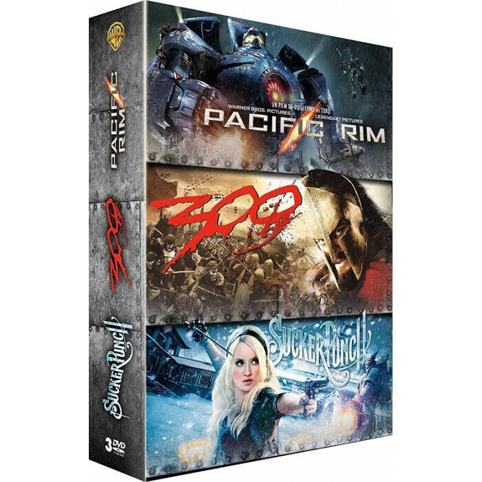Pacific Rim + Sucker Punch + 300 Cofanetto DVD Nuova