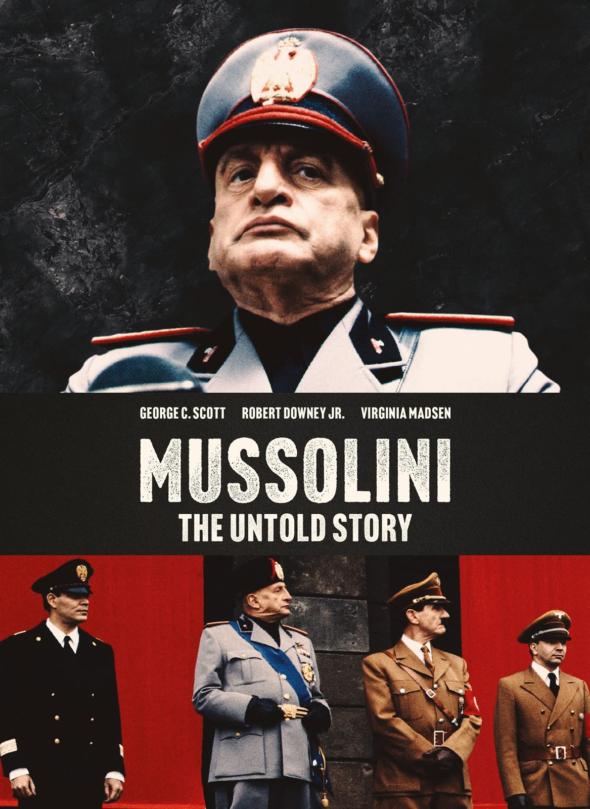 Mussolini: The Untold Story (DVD) George C. Scott Robert Downey Jr. Raul Julia