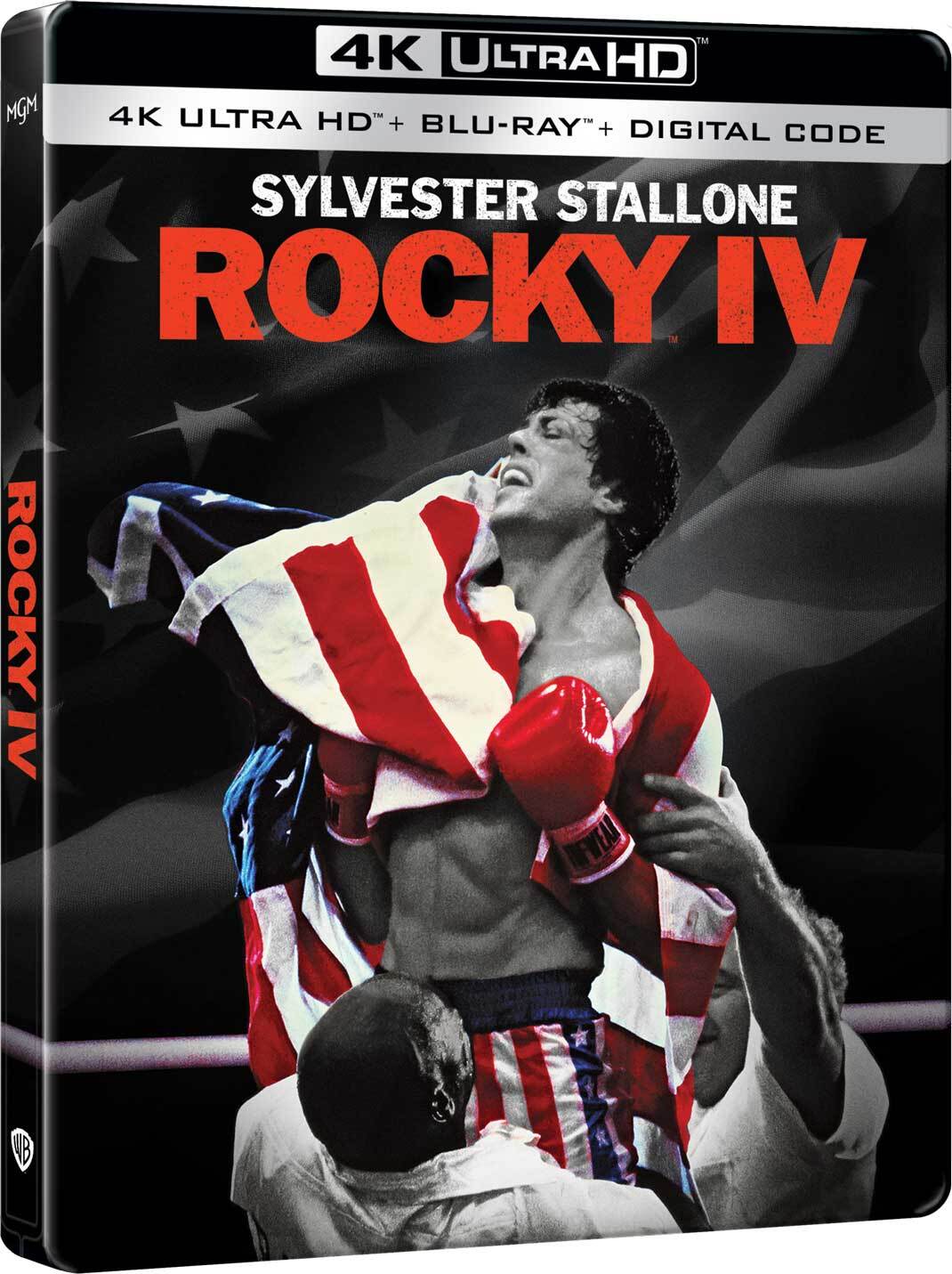 Blu-Ray 4K Uhd Rocky IV (Steelbook) (4K Ultra Hd + Blu-Ray)