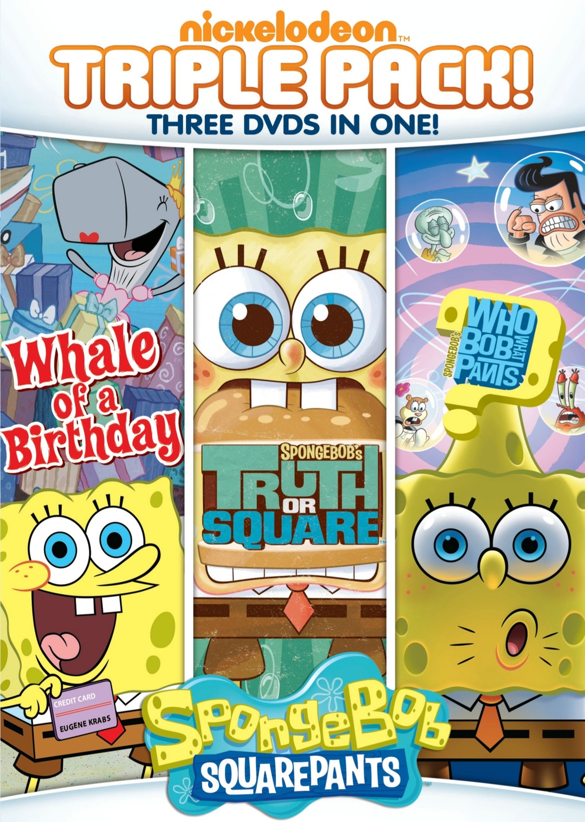 Spongebob Squarepants: Truth or Square / Who Bob What Pants / Whale of a B (DVD)
