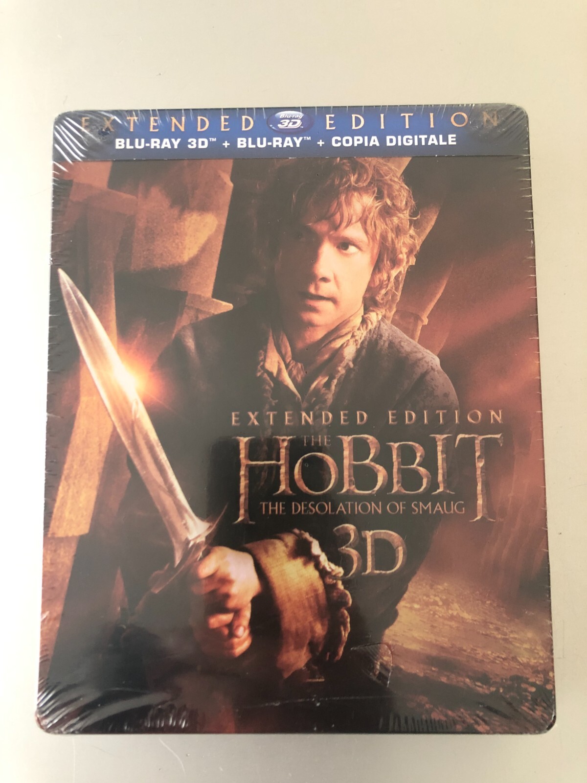 Lo Hobbit: La Desolazione Di Smaug Blu Ray 3D + Blu Ray steelbook  ITALIANO RARO