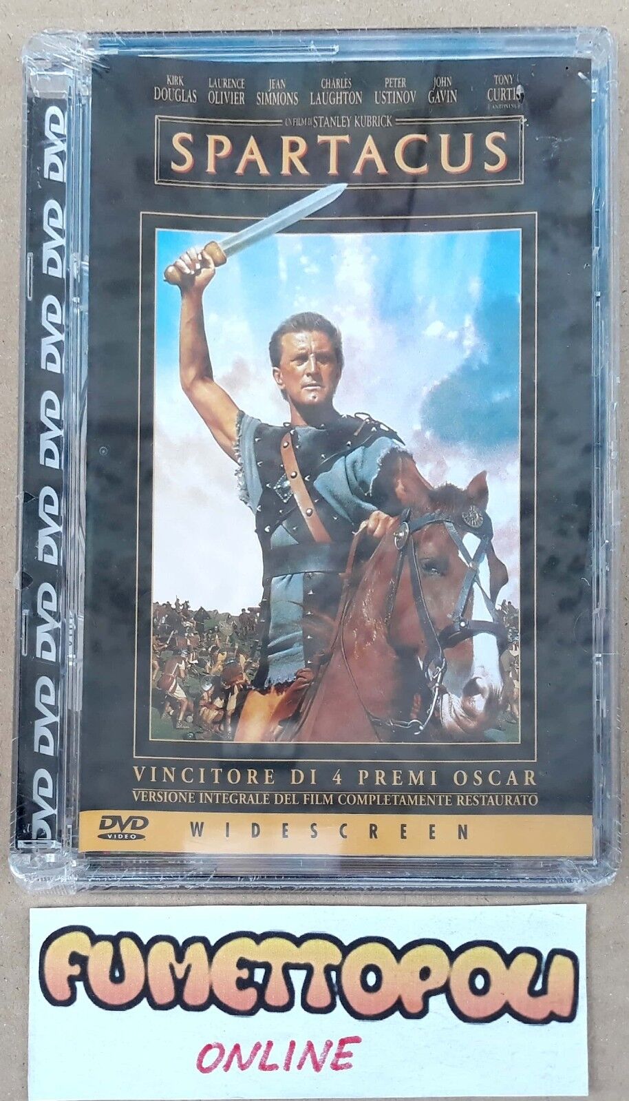SPARTACUS DVD S. KUBRICK Widescreen Jewel Box Sigillato Perfetto NUOVO SC3