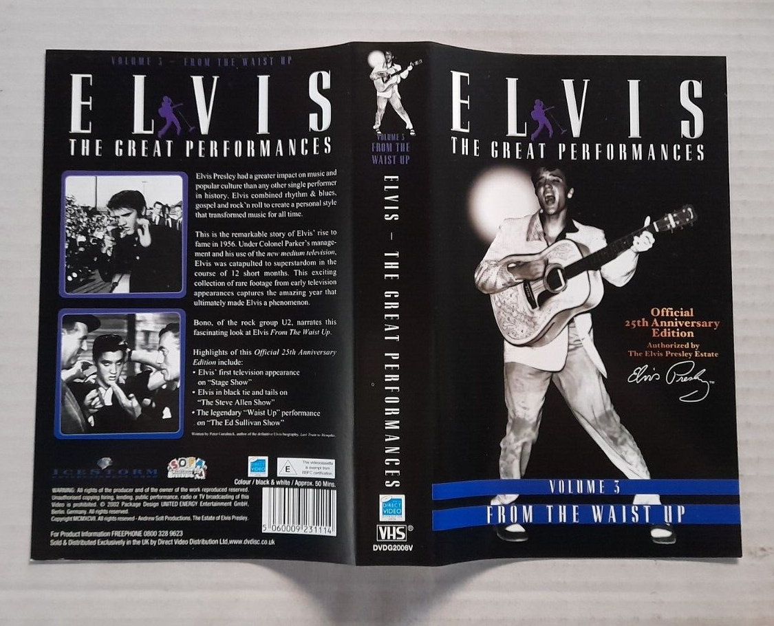 Elvis Presley – The Great Performances (Volume 3 - From The Waist Up)- VHS,PAL