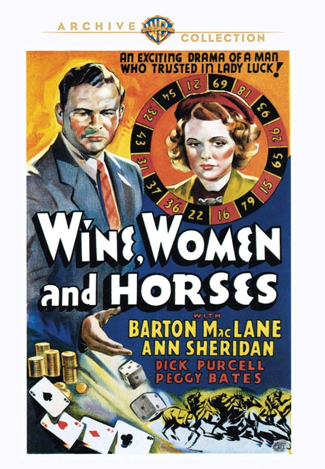 Wine, Women And Horses (DVD) Ann Sheridan Peggy Bates Barton MacLane Charley Foy