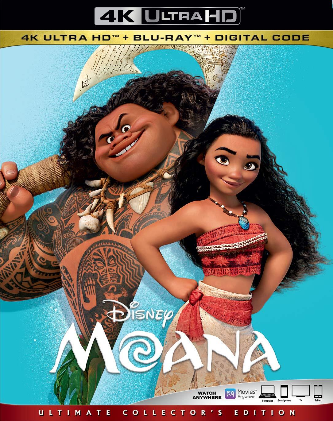 Moana (Feature) [4K UHD] (4K UHD Blu-ray) Auli'i Cravalho Dwayne Johnson