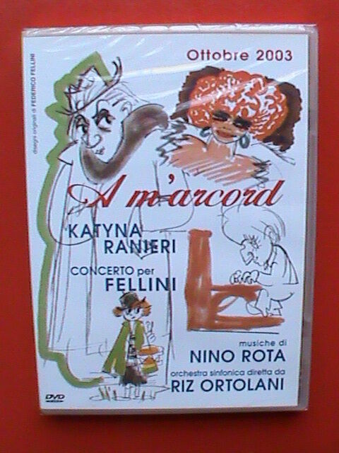 Amarcord A m'arcord concerto Federico Fellini Nino Rota Ruggero Deodato DVDNuovo