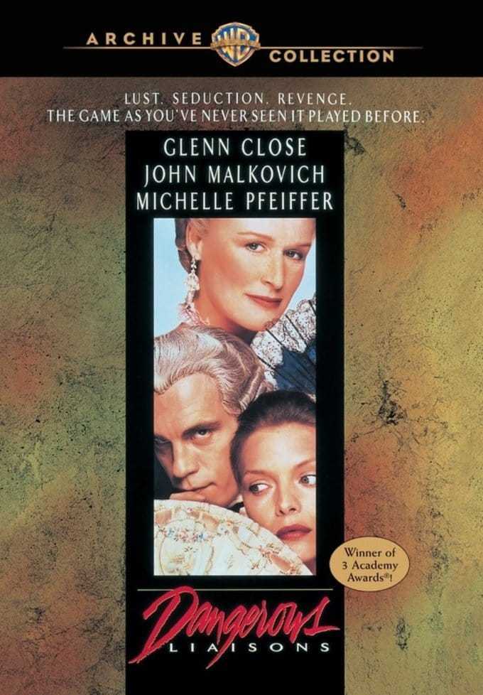 Dangerous Liaisons DVD (1988) - Glenn Close, John Malkovich, Michelle Pfeiffer