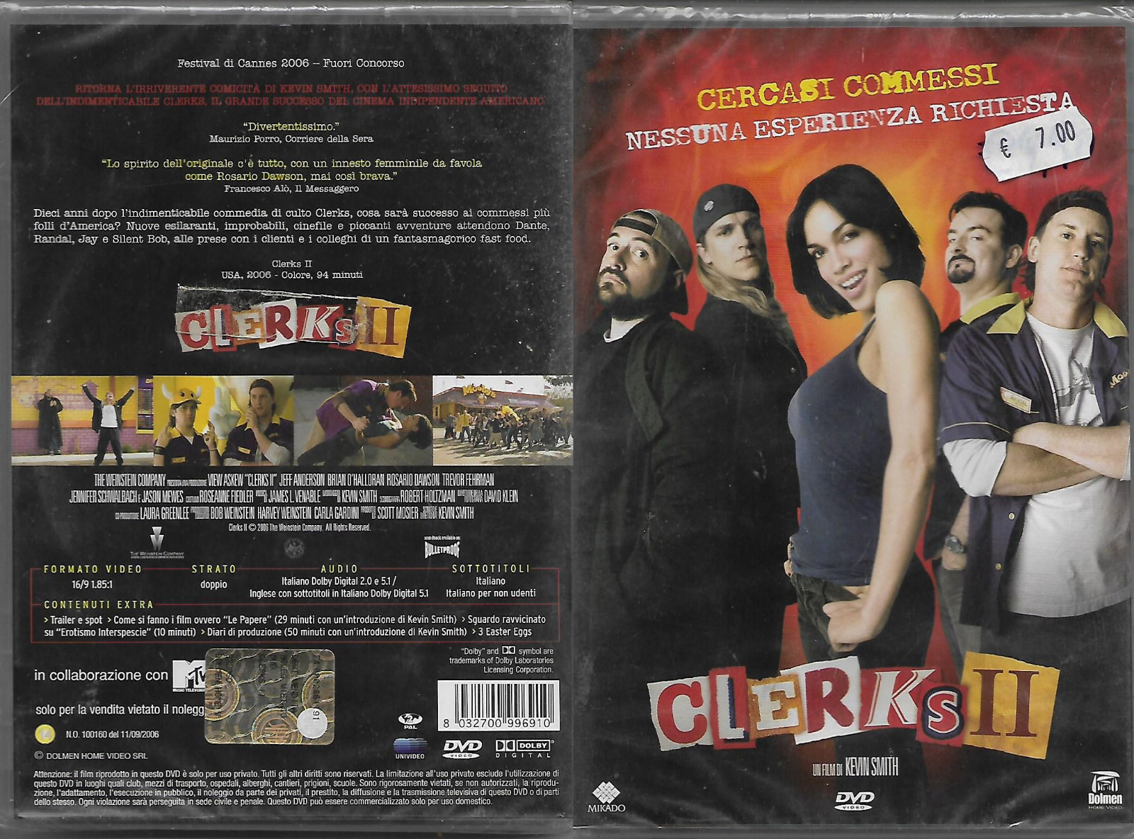 CLERKS II (2006) dvd nuovo sigillato