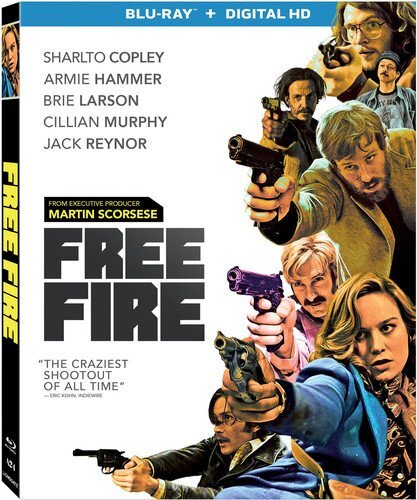 Free Fire (Blu-ray) Brie Larson Cillian Murphy Jack Reynor Armie Hammer