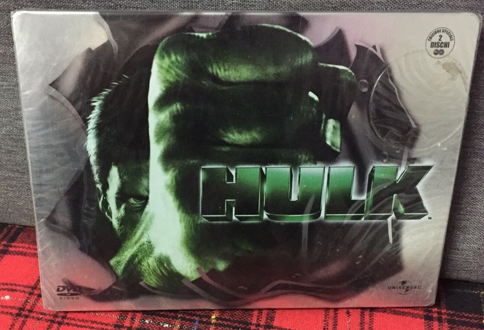 HULK  DVD Nuovo Doppio Disco Metal Tin Box Special Steel Edition Eric Bana 2 DVD