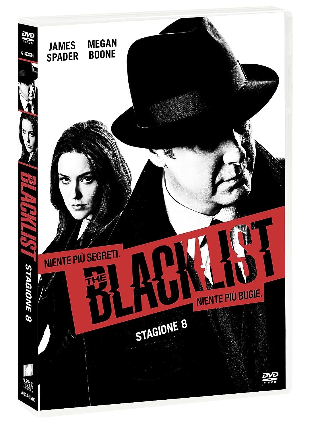THE BLACKLIST Stagione 8 BOX 6 DVD in Italiano NUOVO Sigillato