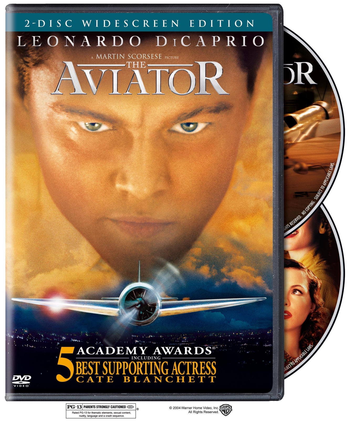 The Aviator (2004) (DVD) Leonardo DiCaprio Cate Blanchett Kate Beckinsale