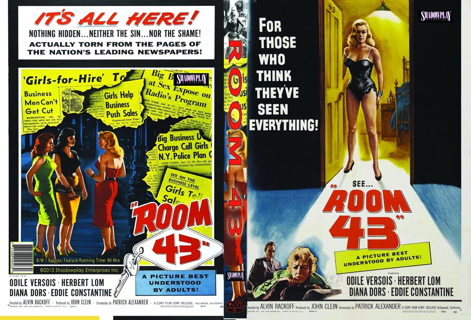 Room 43 (DVD) Herbert Lom Diana Dors Eddie Constantine