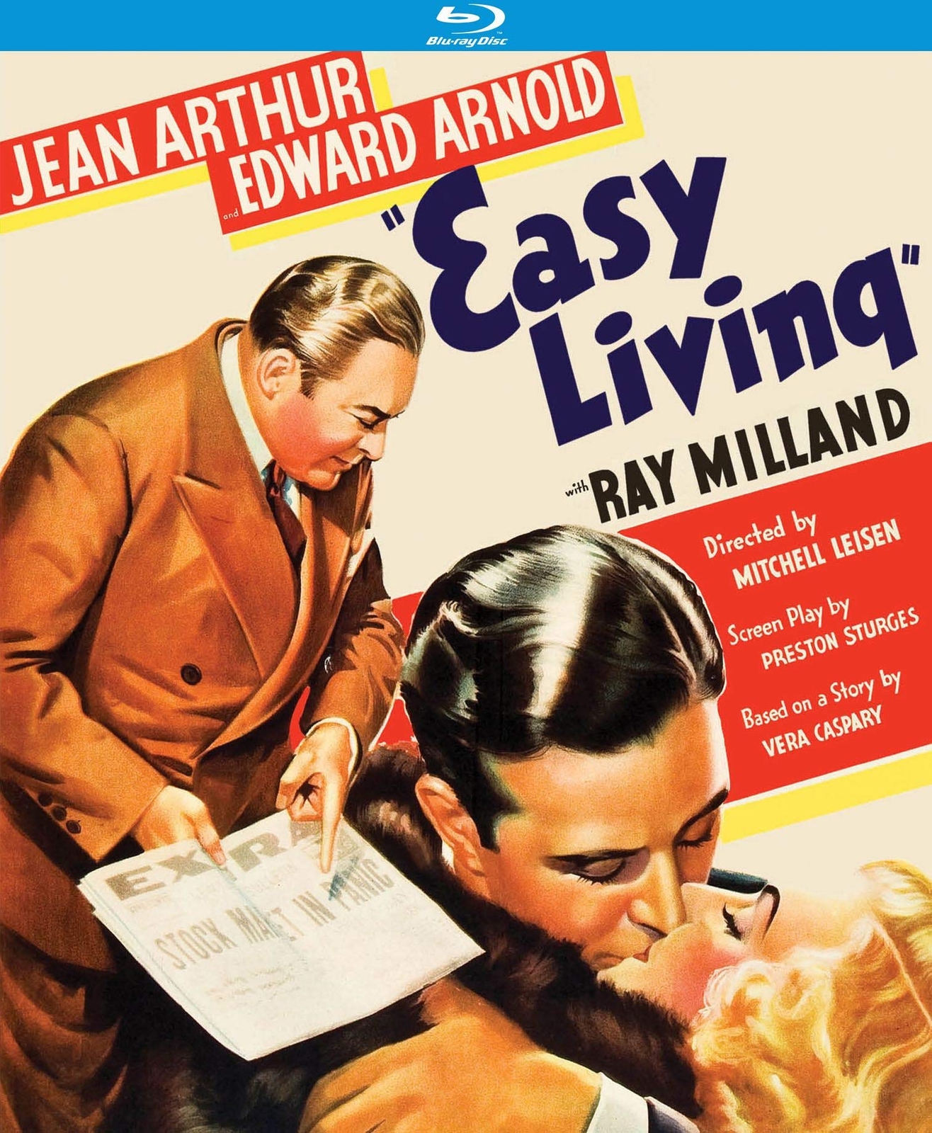 Easy Living (Blu-ray) Jean Arthur Ray Milland Edward Arnold