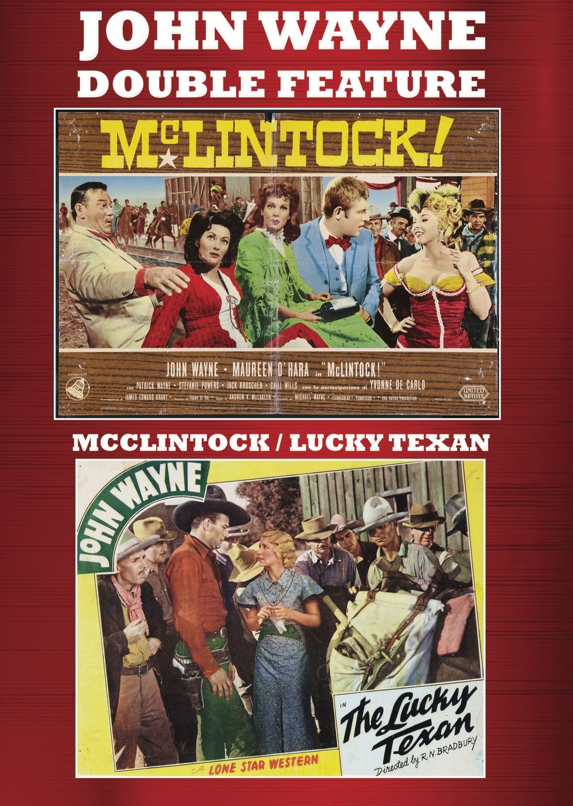 McLintock/Lucky Texan (Double Feature) (DVD) John Wayne Maureen O'Hara