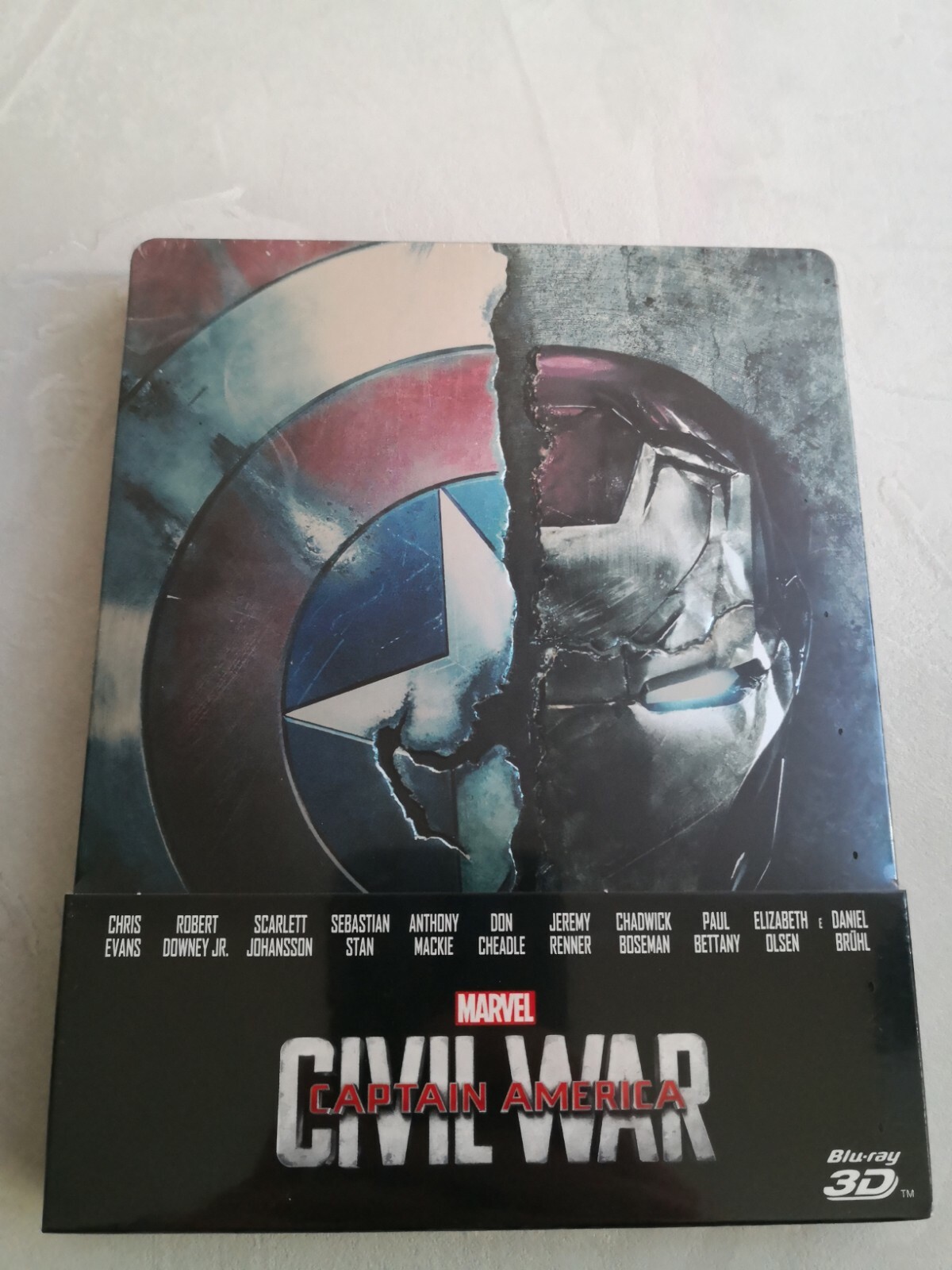 Captain America Civil War  SteelBook 3D 2D Blu Ray Nuovo
