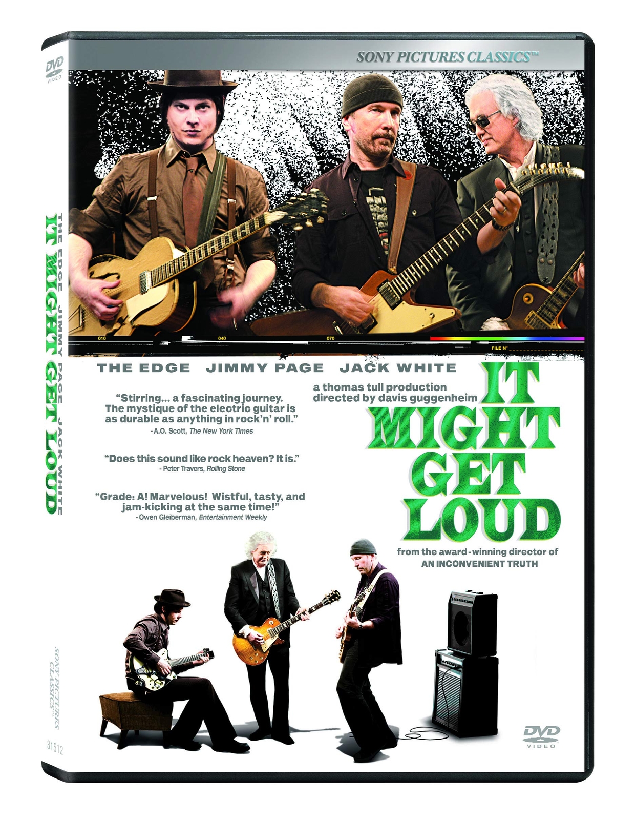 It Might Get Loud (DVD) The  Edge Jimmy Page The Edge Jack White Bono Link Wray