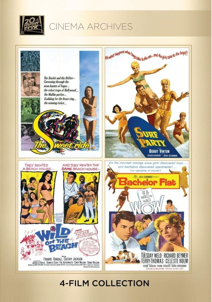 The Sweet Ride; Surf Party; Wild On The Beach; Bachelor Flat (DVD) Bob Denver