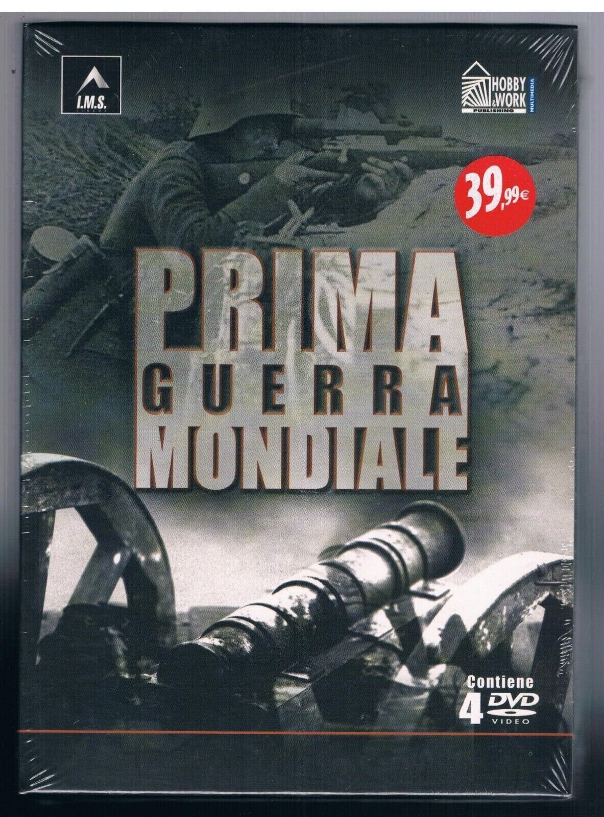 PRIMA GUERRA MONDIALE BOX 4 DISCHI DVD NUOVO
