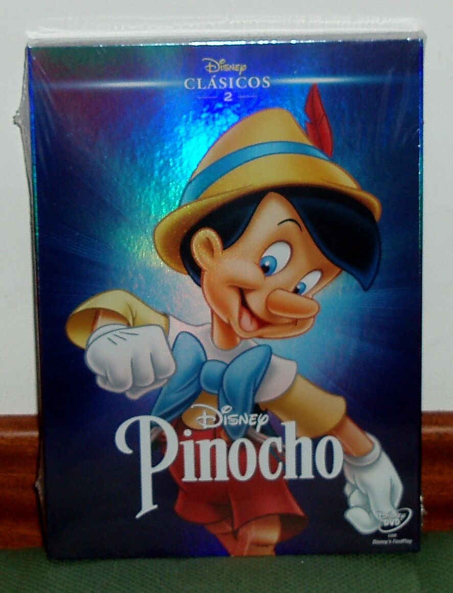 Pinocchio DVD Classico Disney Nº 2 Nuovo Sigillato Slipcover Animazione R2