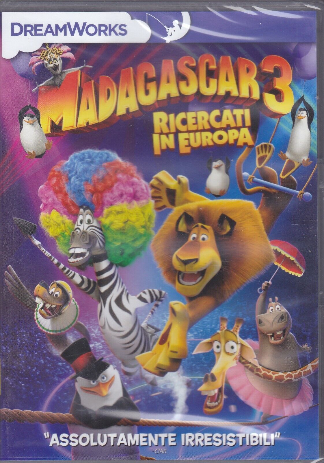 Dvd DreamWorks MADAGASCAR 3 - RICERCATI IN EUROPA nuovo 2012