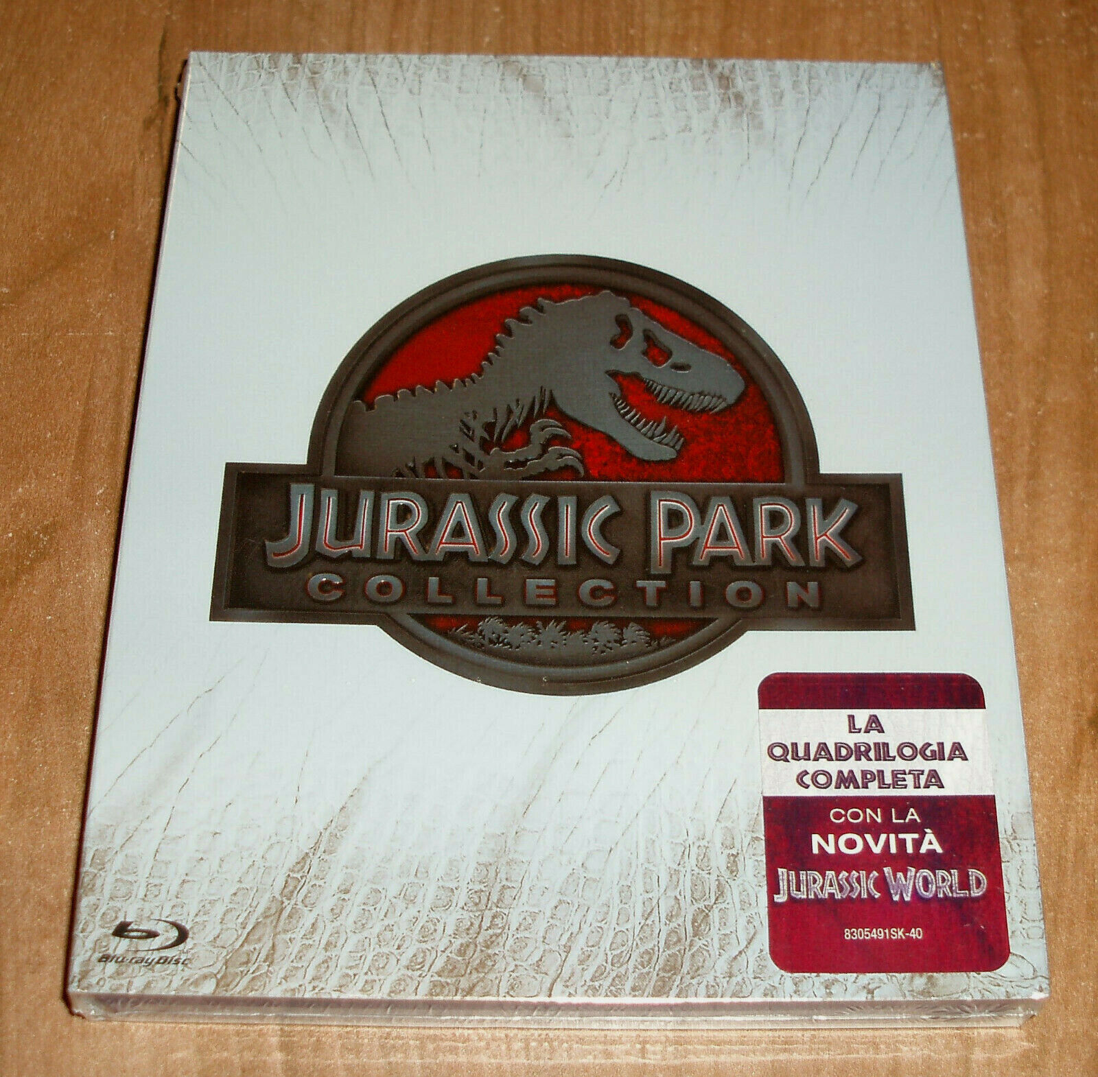 Jurassic Park + Jurassic World Parco Giurassico 4 Blu-Ray Nuovo Sigillato Azione