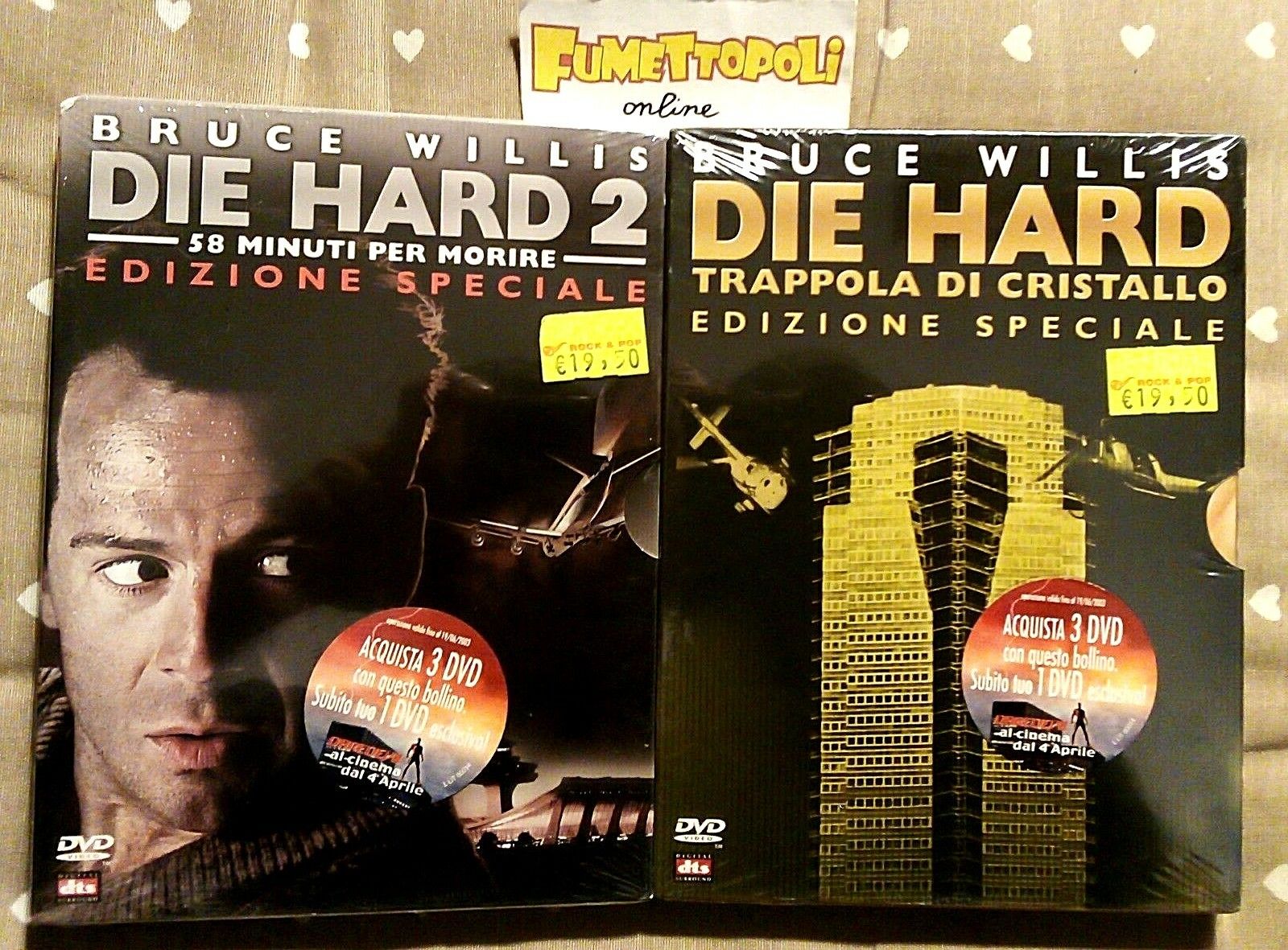 DIE HARD + DIE HARD 2 Edizione Speciale 2+2 DVD B. Willis Sigillati NUOVI SC44