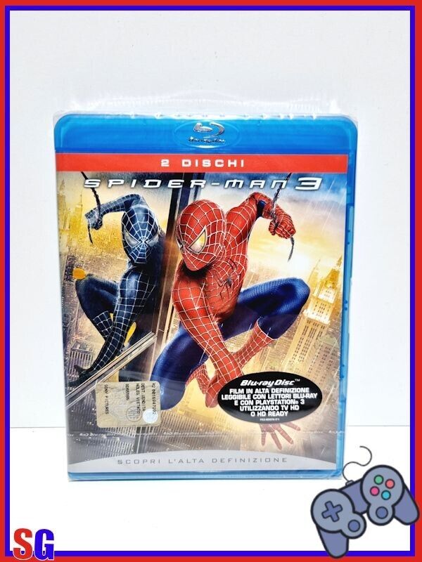 SPIDER-MAN 3 EDIZIONE 2 DISCHI FILM BLU-RAY DISC PRODOTTO ITALIANO NUOVO