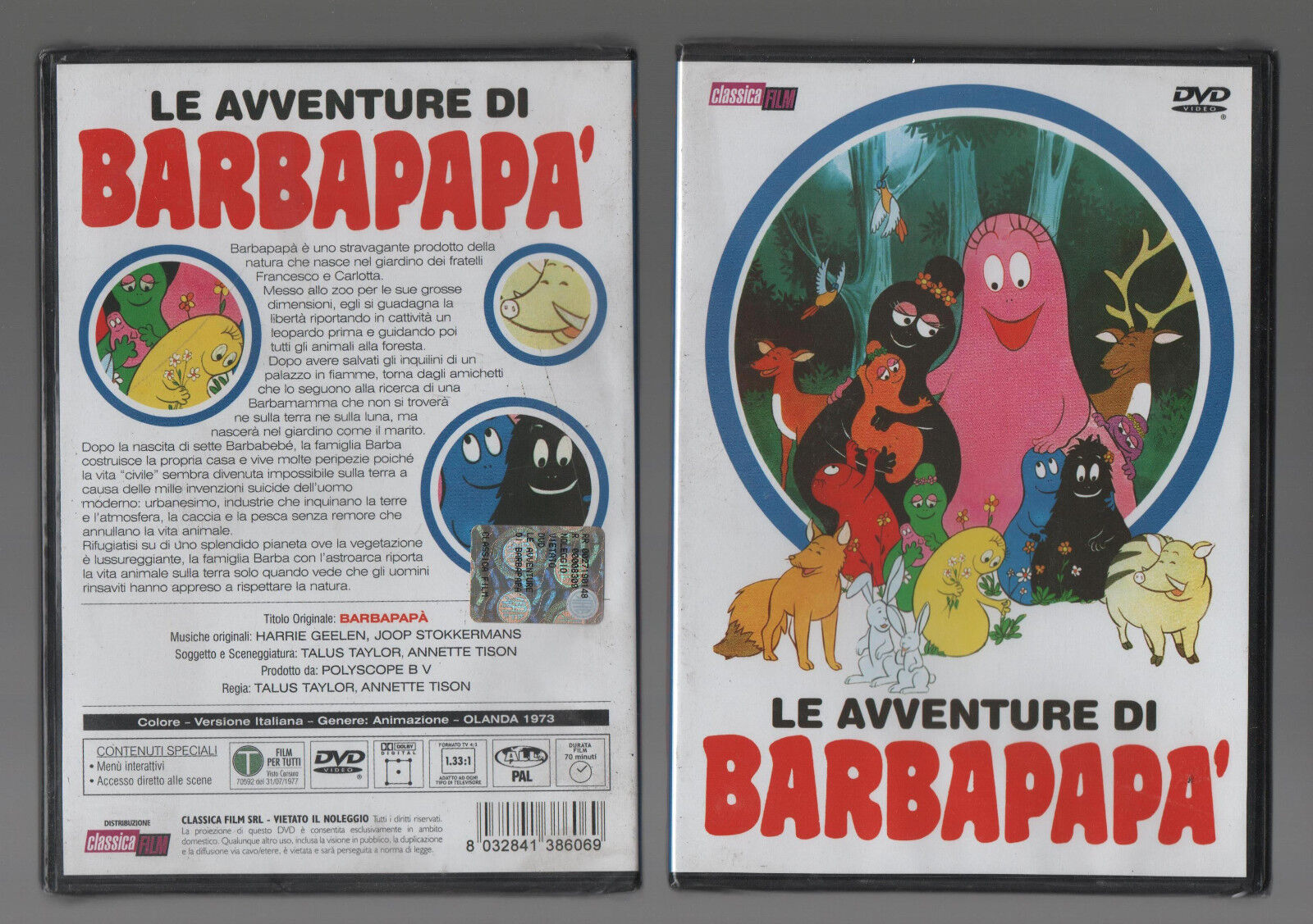 LE AVVENTURE DI BARBAPAPA' DVD - ANNETTE TISON CARTONE ANIMATO TV