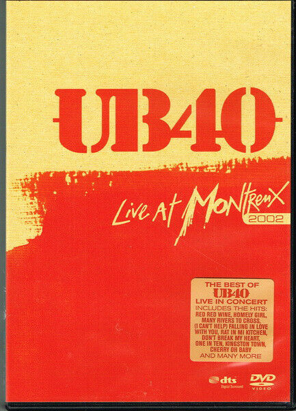 UB40 Live At Montreux 2002 DVD (Eagle Vision) Nuovo e Sigillato