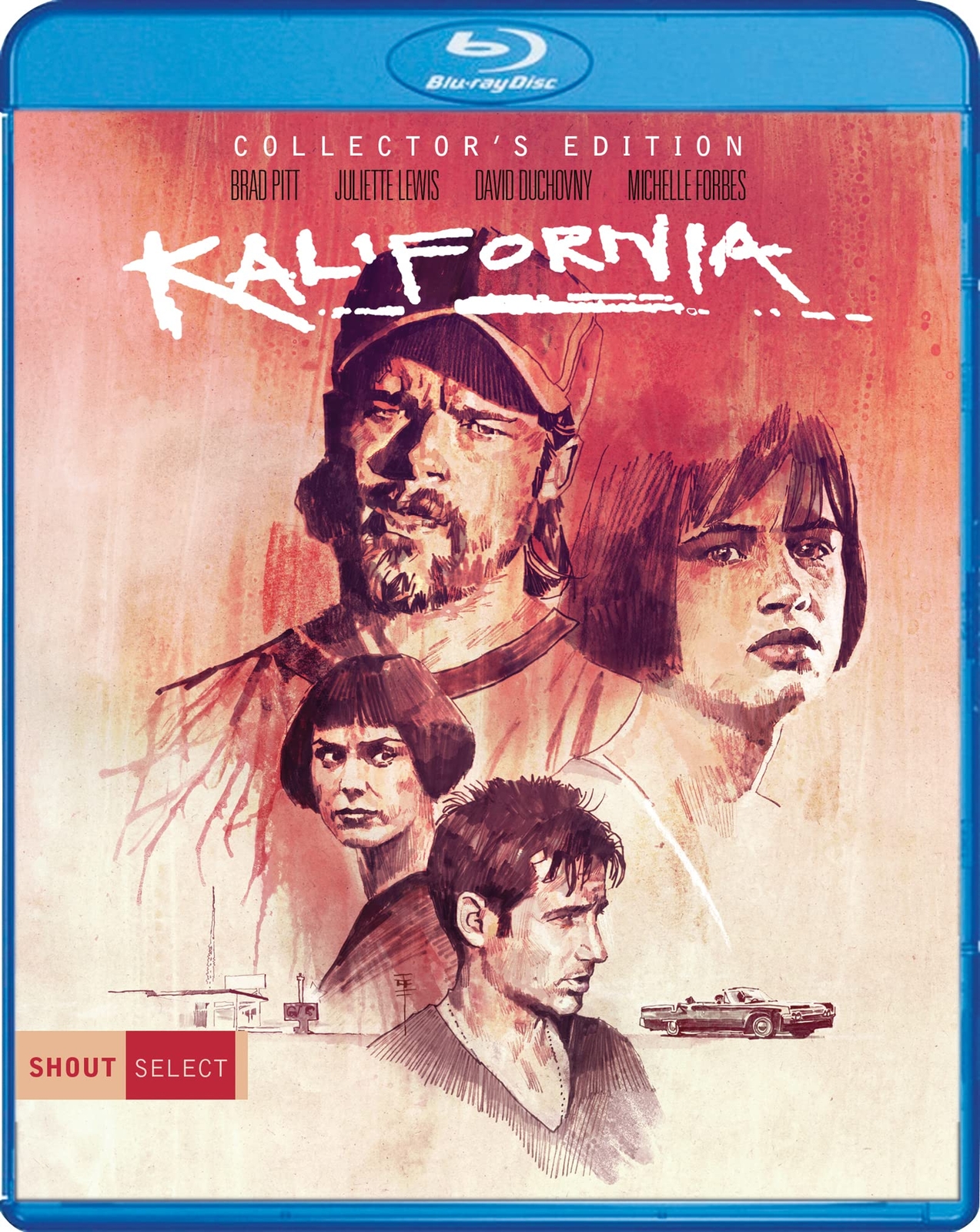 Kalifornia (Blu-ray) Brad Pitt Juliette Lewis David Duchovny Michelle Forbes