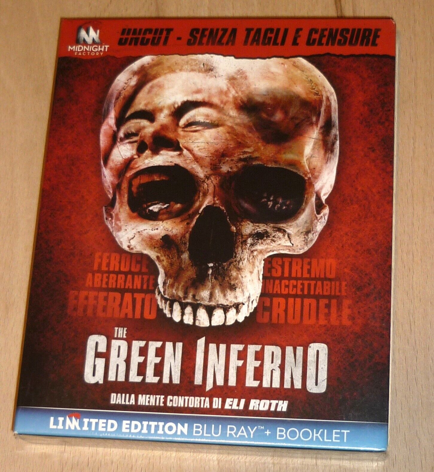 THE GREEN INFERNO Limited Uncut Edition - Blu-Ray + Booklet FUORI CATALOGO
